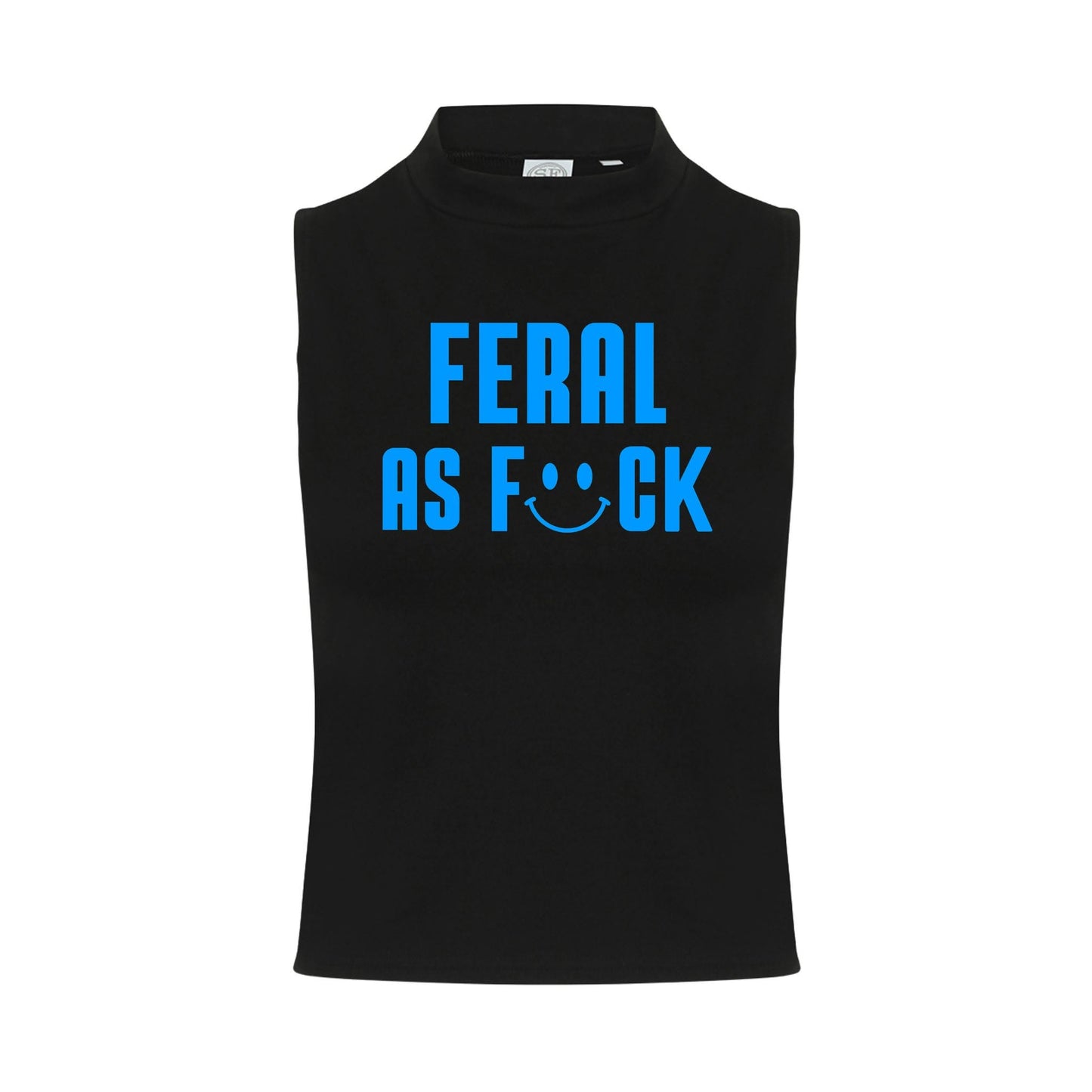 Feral As F#ck Neon UV Reactive Sleeveless Crop