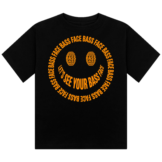 Bass Face Neon UV Reactive Cropped Tshirt