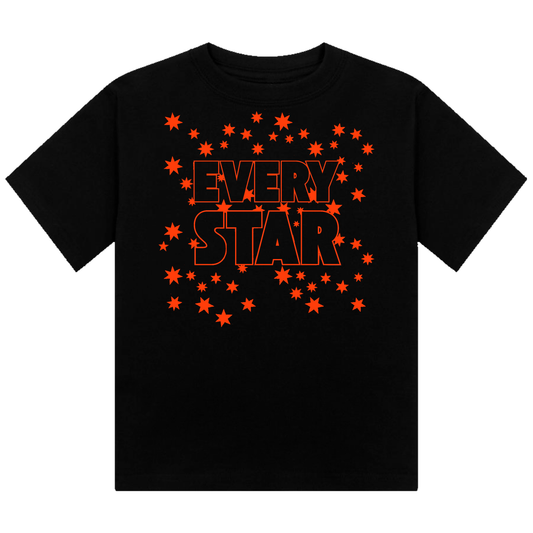 Every Star Neon UV Reactive Cropped Tshirt