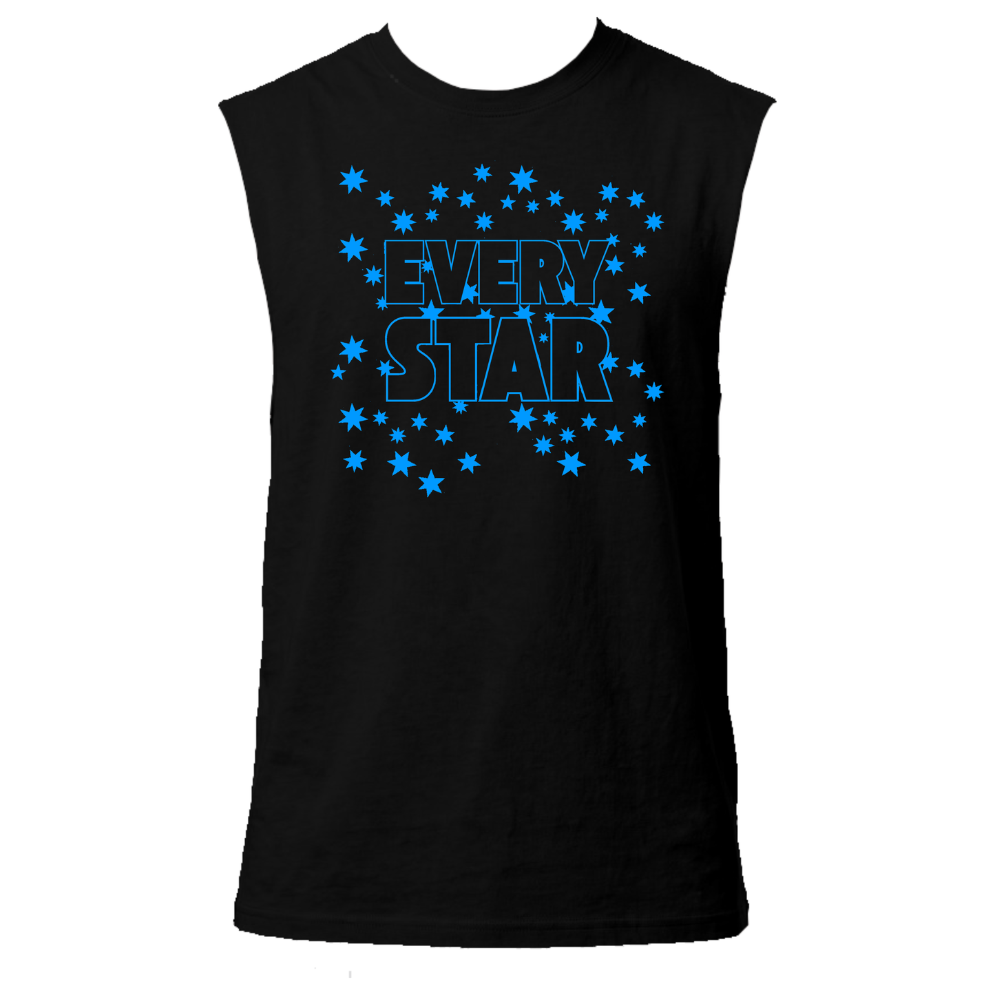 Every Star Neon UV Reactive Sleeveless Tshirt