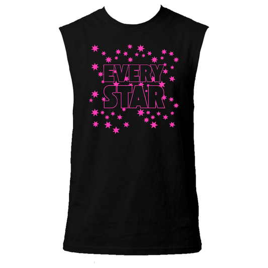 Every Star Neon UV Reactive Sleeveless Tshirt