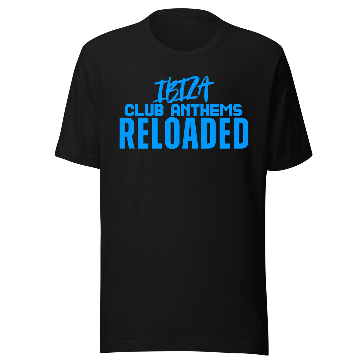 Ibiza Club Anthems Neon UV Reactive Logo Classic Short Sleeved Tshirt