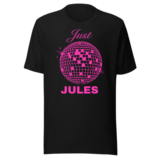 Just Jules Disco Ball UV Reactive Classic Short Sleeved Tshirt
