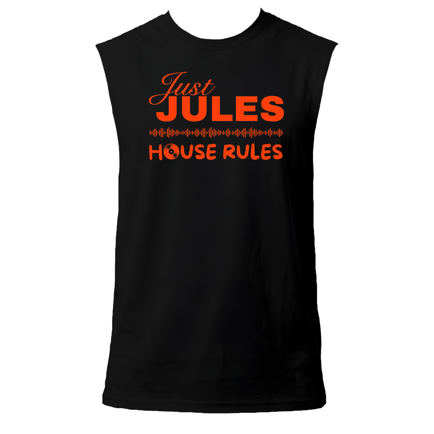 Just Jules House Rules Neon UV Reactive Sleeveless Tshirt