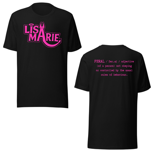 Lisa-Marie Definition of Feral UV Reactive Classic Short Sleeved Tshirt