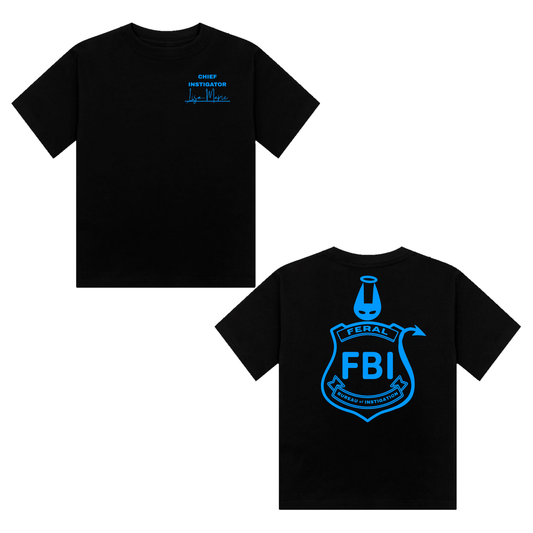Lisa-Marie FBI Neon UV Reactive Cropped Tshirt