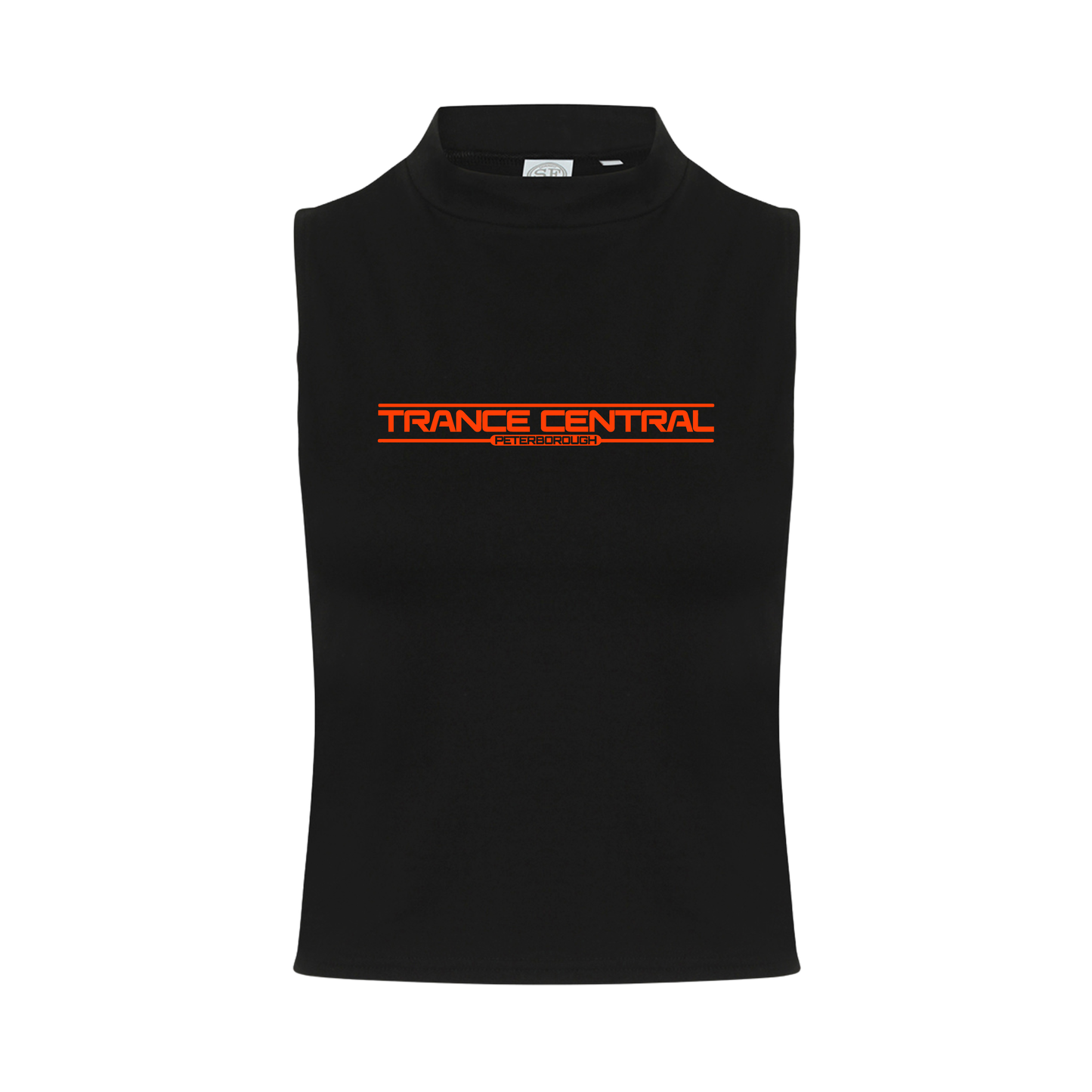 Trance Central Neon UV Reactive Logo Sleeveless Crop