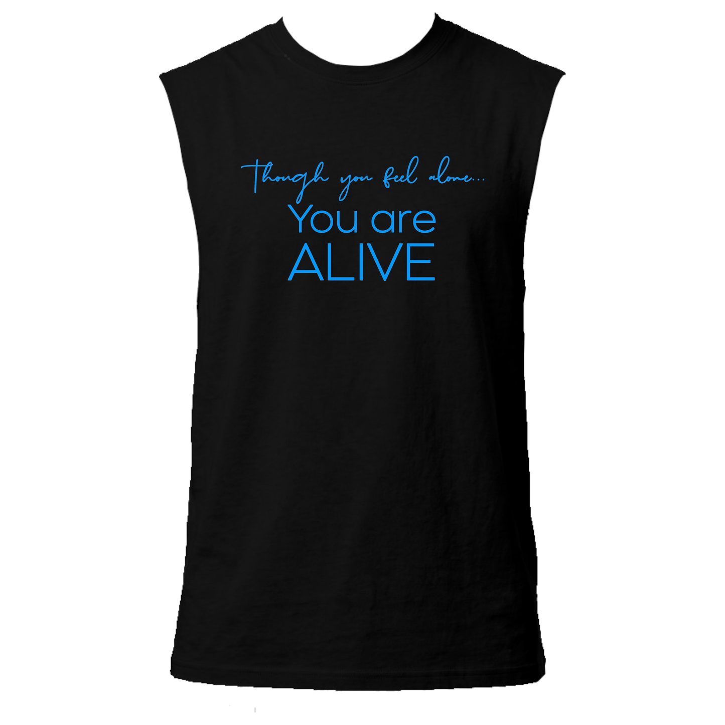 You Are Alive Neon UV Reactive Sleeveless Tshirt