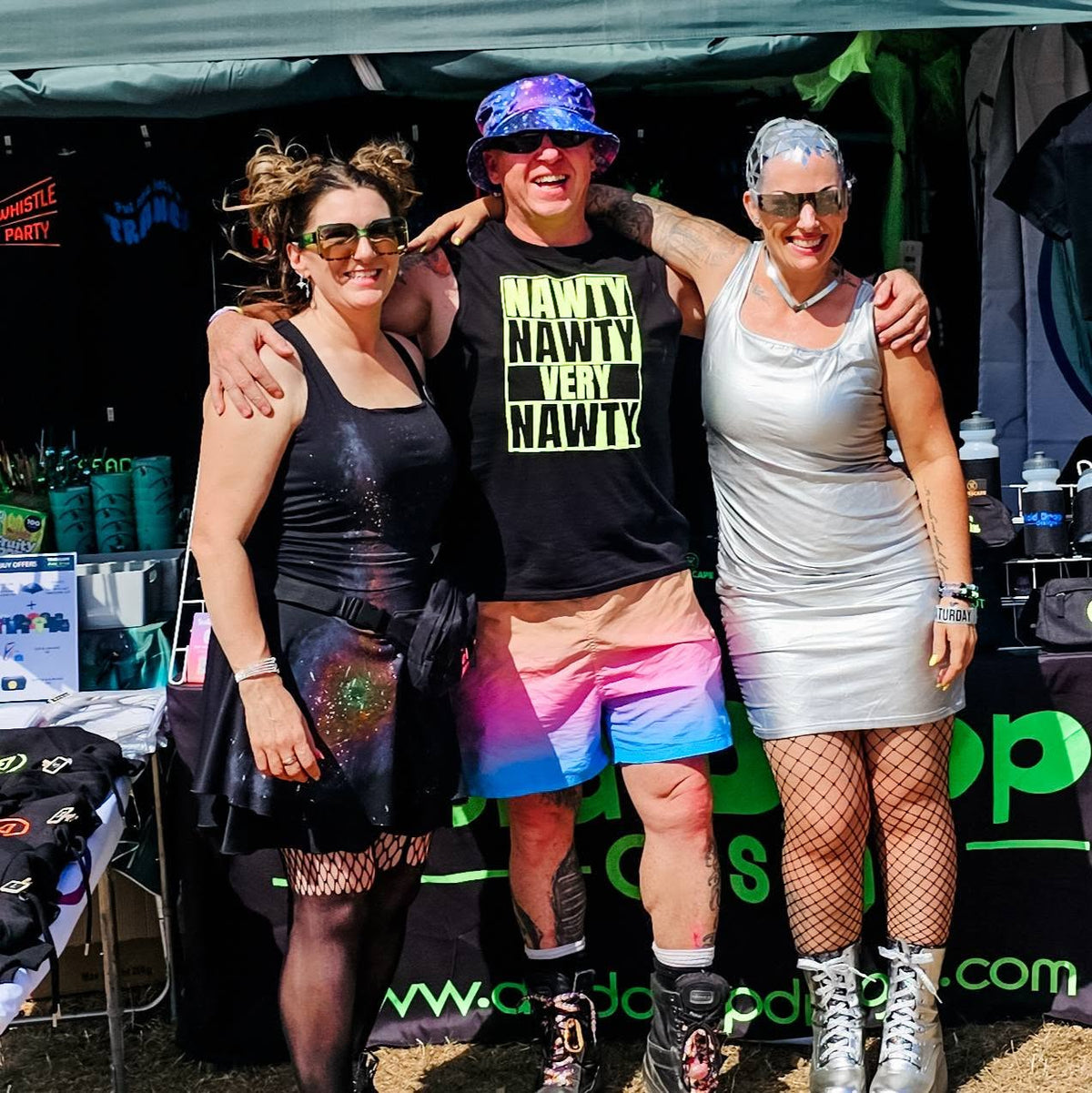 Nawty Nawty Very Nawty Neon UV Reactive Sleeveless Tshirt