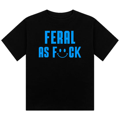 Feral As F#ck Neon UV Reactive Cropped Tshirt