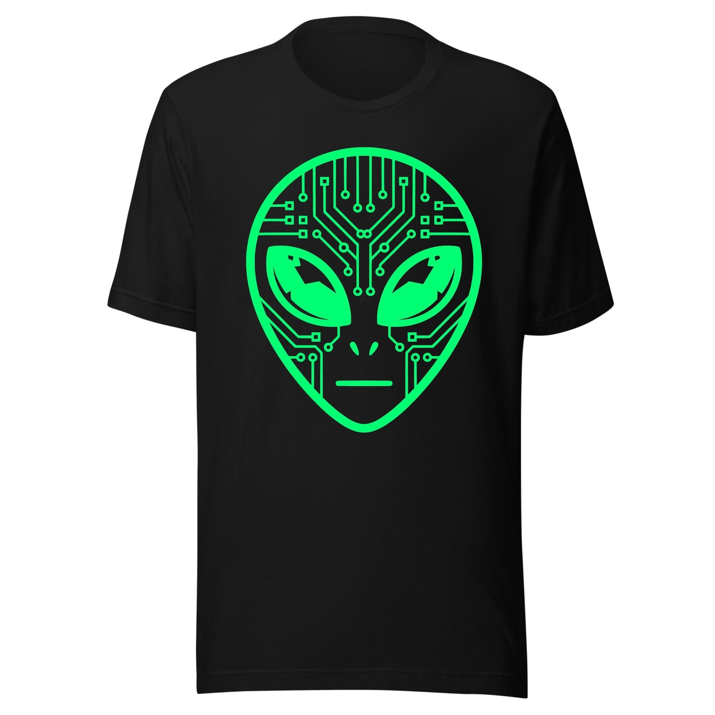 Alien Circuit Neon UV Reactive Classic Short Sleeved Tshirt