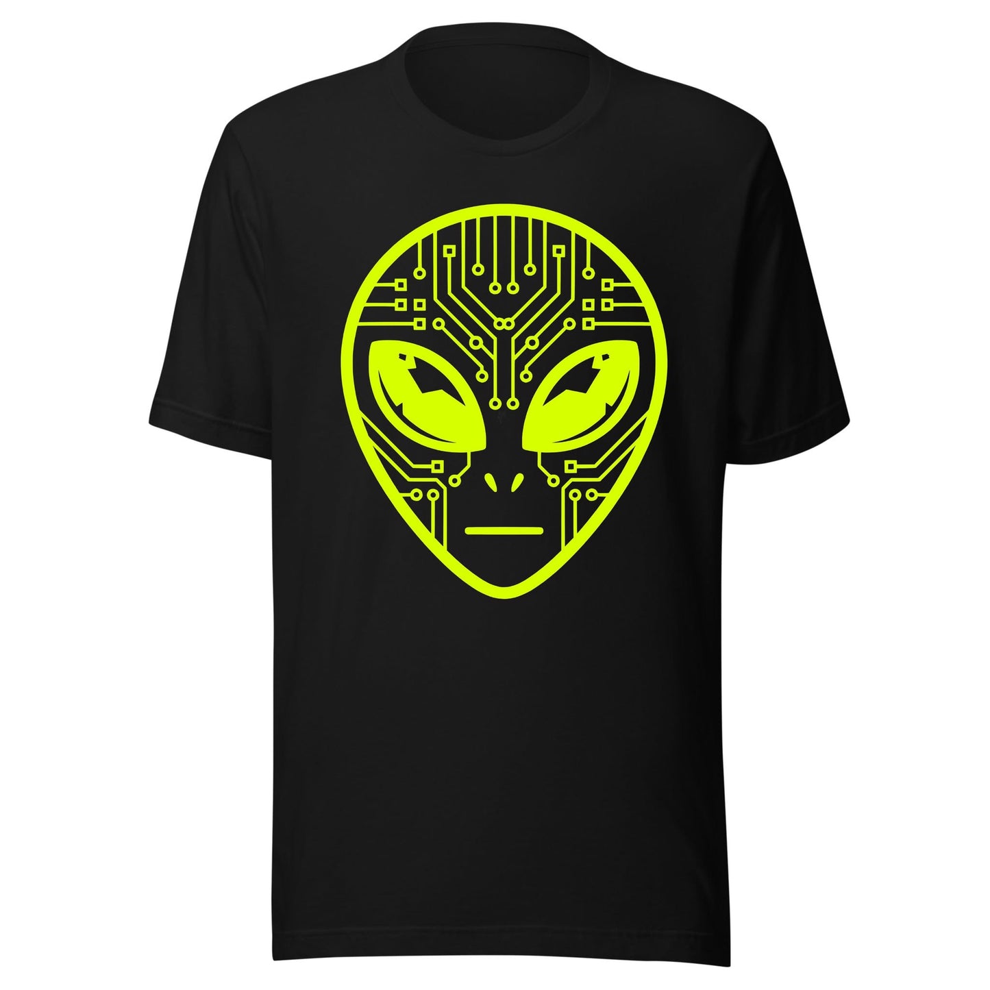 Alien Circuit Neon UV Reactive Classic Short Sleeved Tshirt