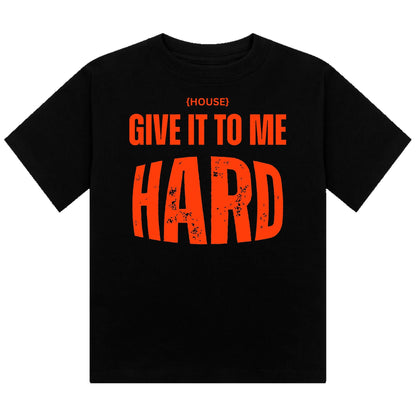 House Give It To Me Hard Neon UV Reactive Cropped Tshirt