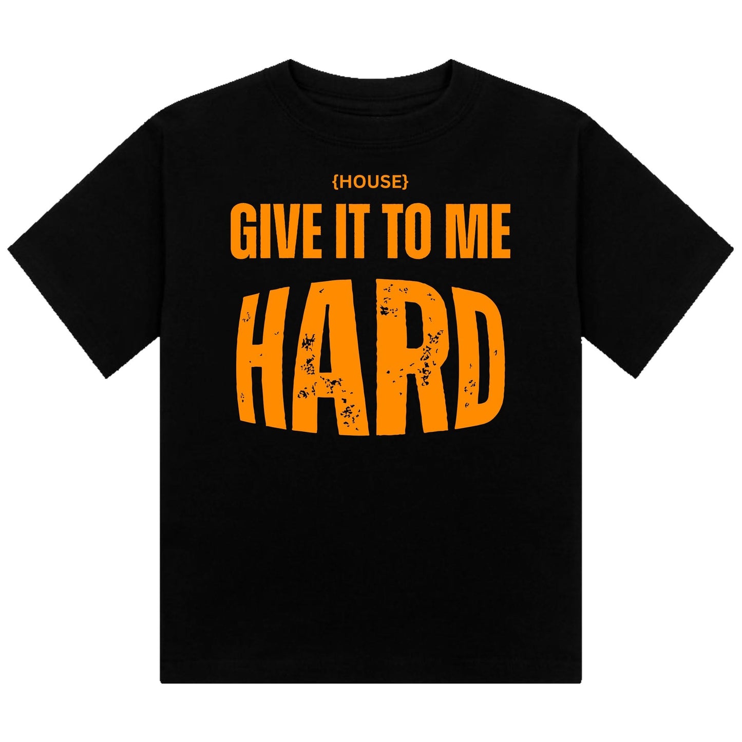 House Give It To Me Hard Neon UV Reactive Cropped Tshirt