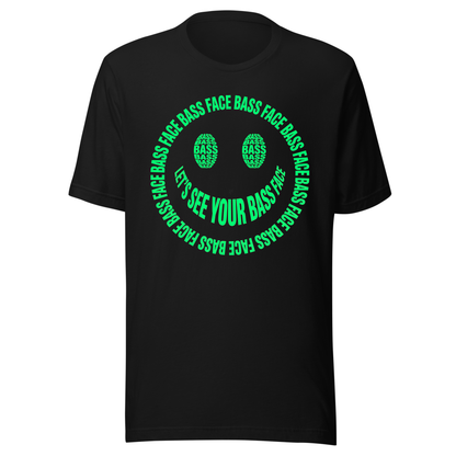 Bass Face Neon UV Reactive Classic Short Sleeved Tshirt
