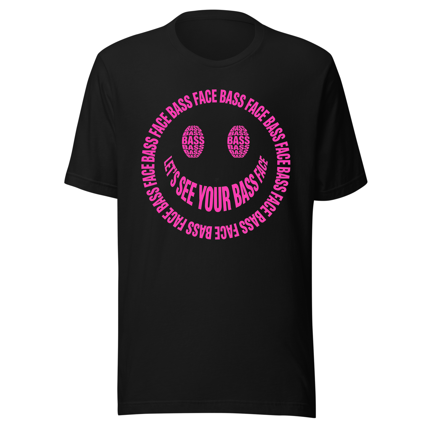 Bass Face Neon UV Reactive Classic Short Sleeved Tshirt