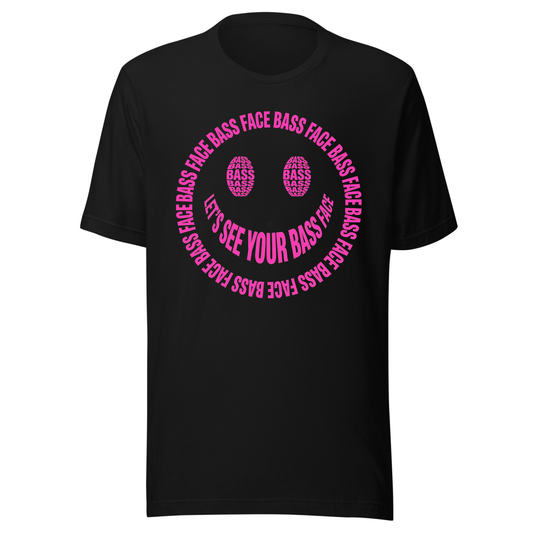 Bass Face Neon UV Reactive Classic Short Sleeved Tshirt