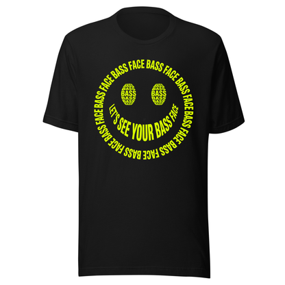 Bass Face Neon UV Reactive Classic Short Sleeved Tshirt