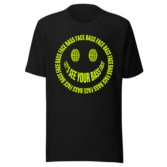 Bass Face Neon UV Reactive Classic Short Sleeved Tshirt