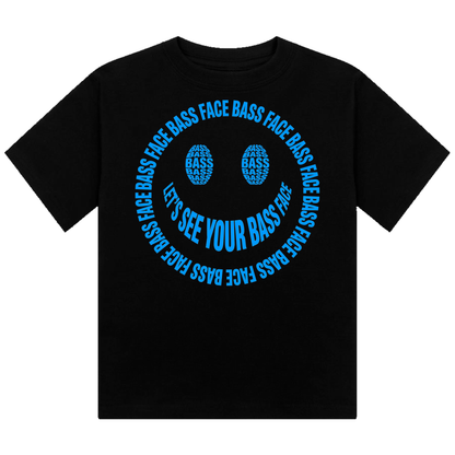 Bass Face Neon UV Reactive Cropped Tshirt