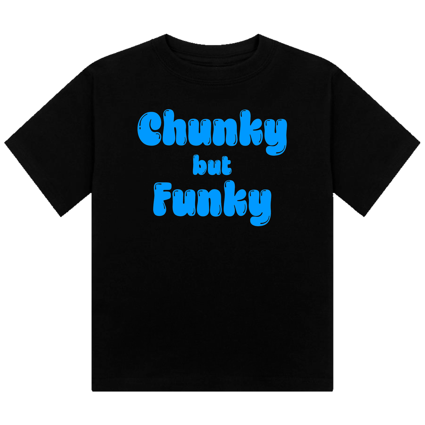 Chunky But Funky Neon UV Reactive Cropped Tshirt