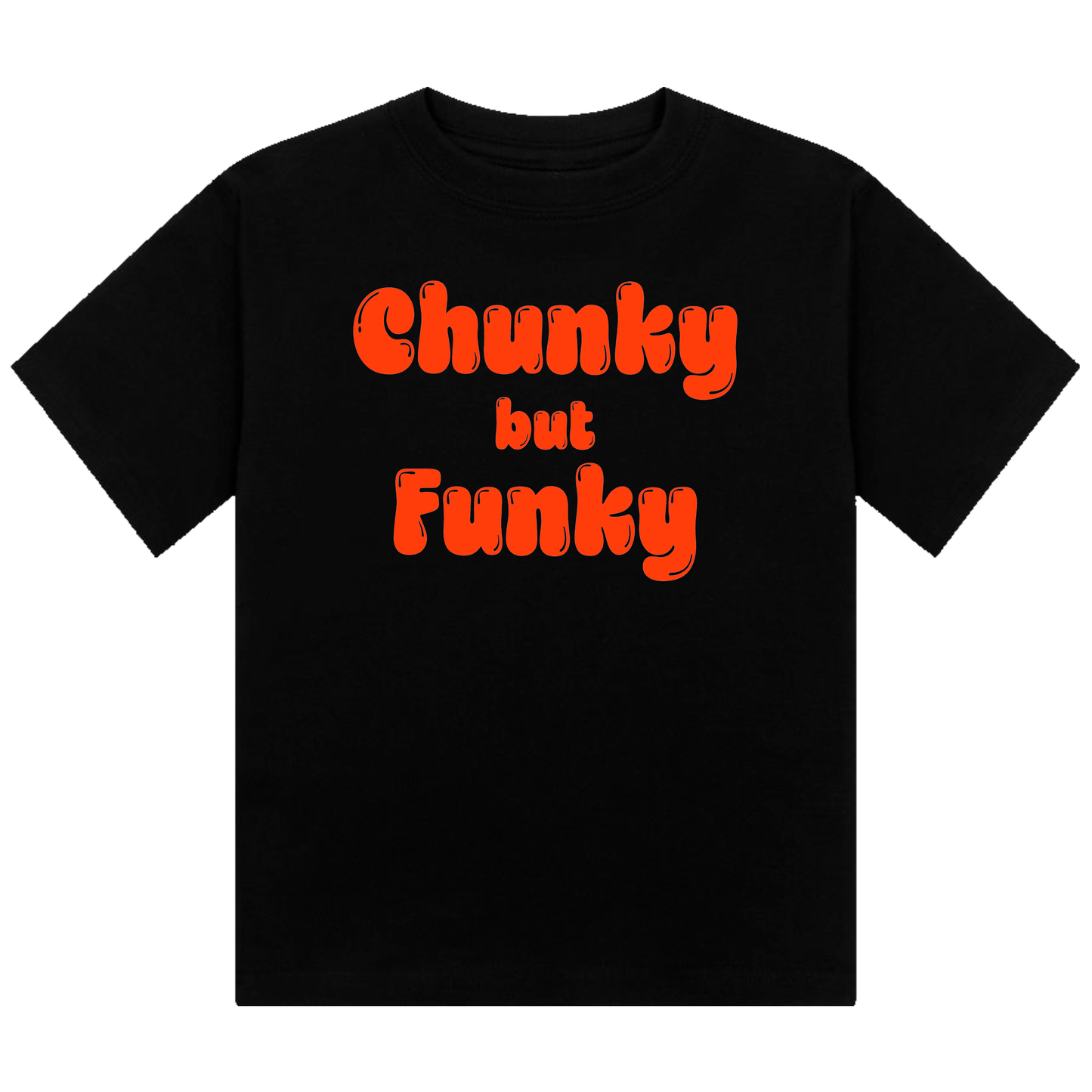 Chunky But Funky Neon UV Reactive Cropped Tshirt