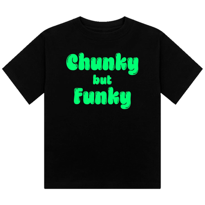 Chunky But Funky Neon UV Reactive Cropped Tshirt