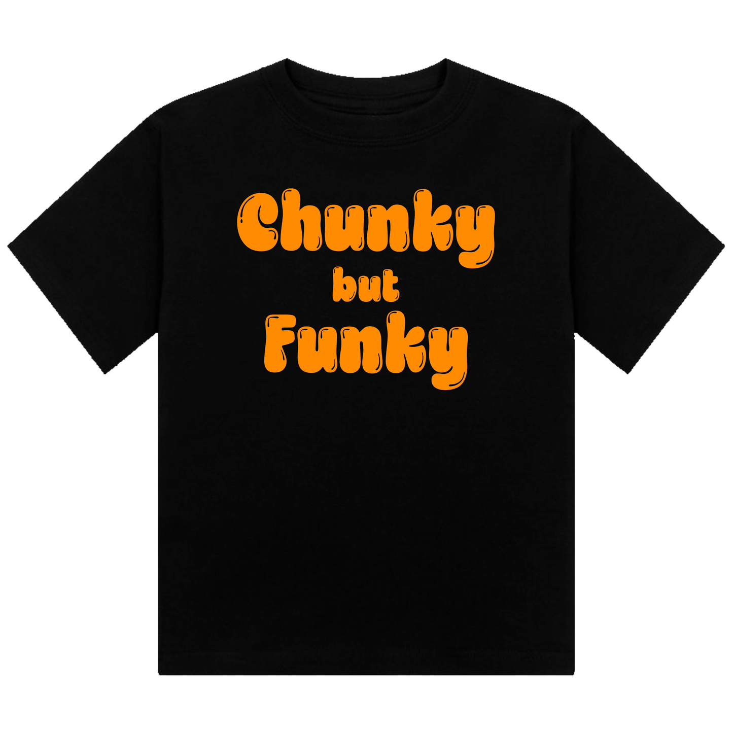 Chunky But Funky Neon UV Reactive Cropped Tshirt