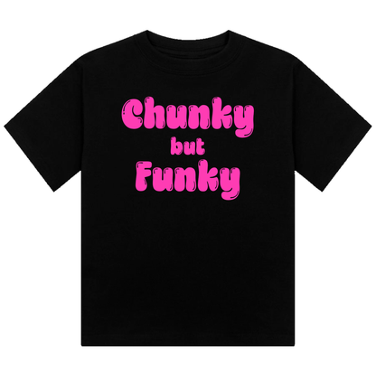 Chunky But Funky Neon UV Reactive Cropped Tshirt