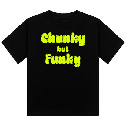 Chunky But Funky Neon UV Reactive Cropped Tshirt