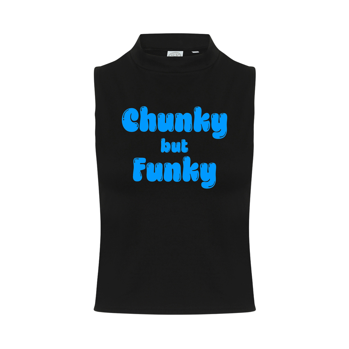Chunky But Funky Neon UV Reactive Sleeveless Crop