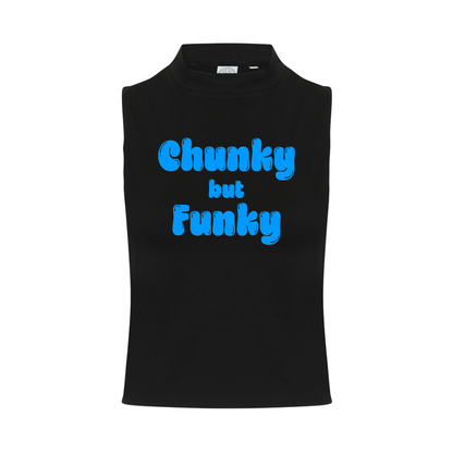 Chunky But Funky Neon UV Reactive Sleeveless Crop