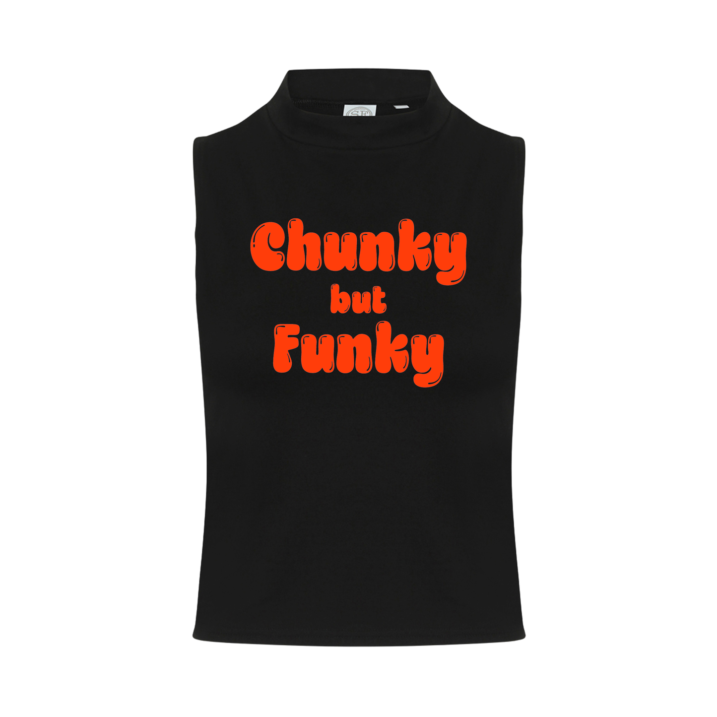 Chunky But Funky Neon UV Reactive Sleeveless Crop