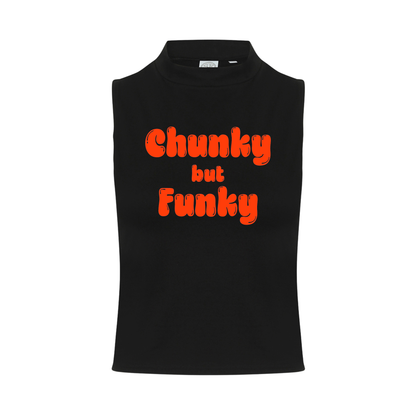 Chunky But Funky Neon UV Reactive Sleeveless Crop