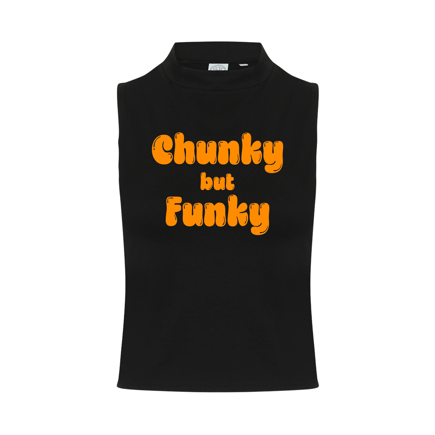 Chunky But Funky Neon UV Reactive Sleeveless Crop