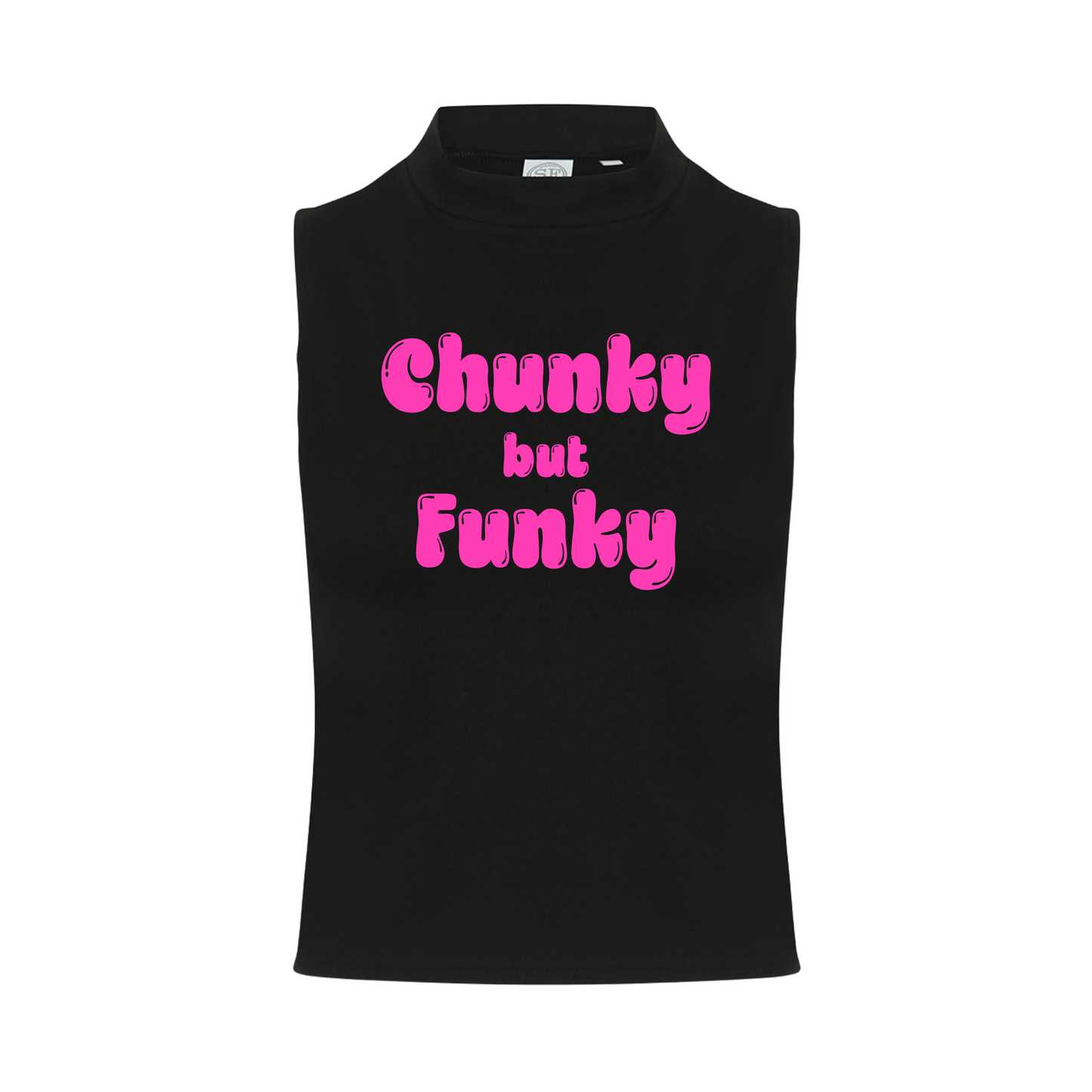 Chunky But Funky Neon UV Reactive Sleeveless Crop
