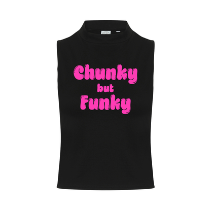 Chunky But Funky Neon UV Reactive Sleeveless Crop
