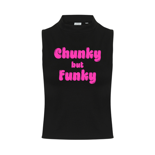 Chunky But Funky Neon UV Reactive Sleeveless Crop