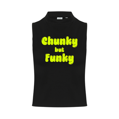 Chunky But Funky Neon UV Reactive Sleeveless Crop