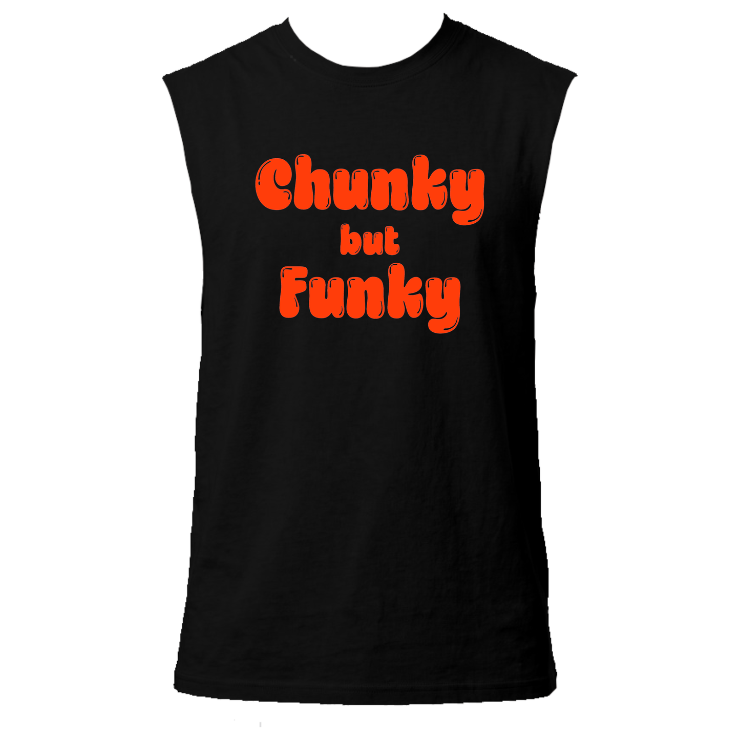 Chunky But Funky Neon UV Reactive Sleeveless Tshirt