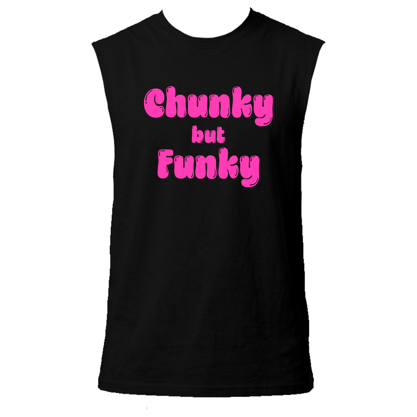 Chunky But Funky Neon UV Reactive Sleeveless Tshirt