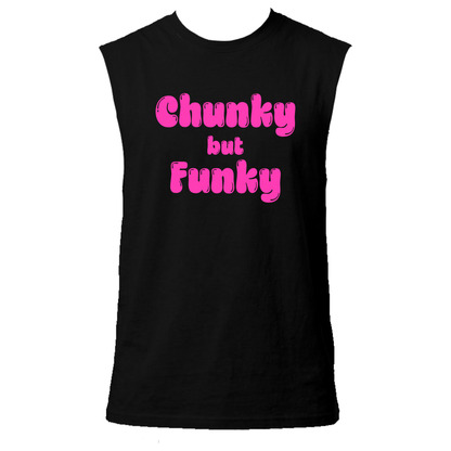 Chunky But Funky Neon UV Reactive Sleeveless Tshirt