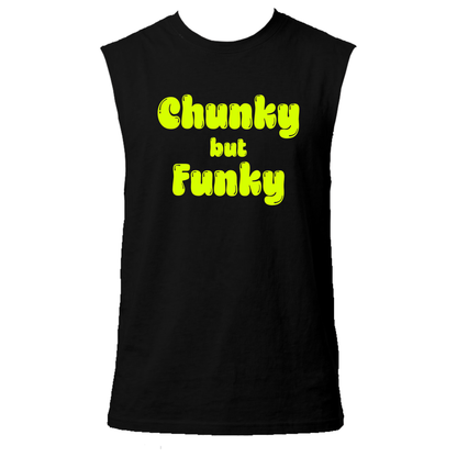 Chunky But Funky Neon UV Reactive Sleeveless Tshirt