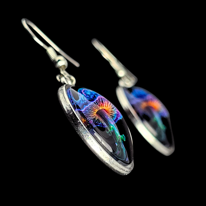 Cosmic Mushroom Drop Earrings