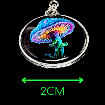 Cosmic Mushroom Drop Earrings