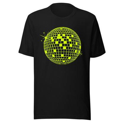 Discoball Neon UV Reactive Classic Short Sleeved Tshirt
