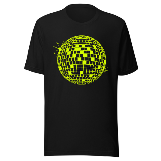Discoball Neon UV Reactive Classic Short Sleeved Tshirt
