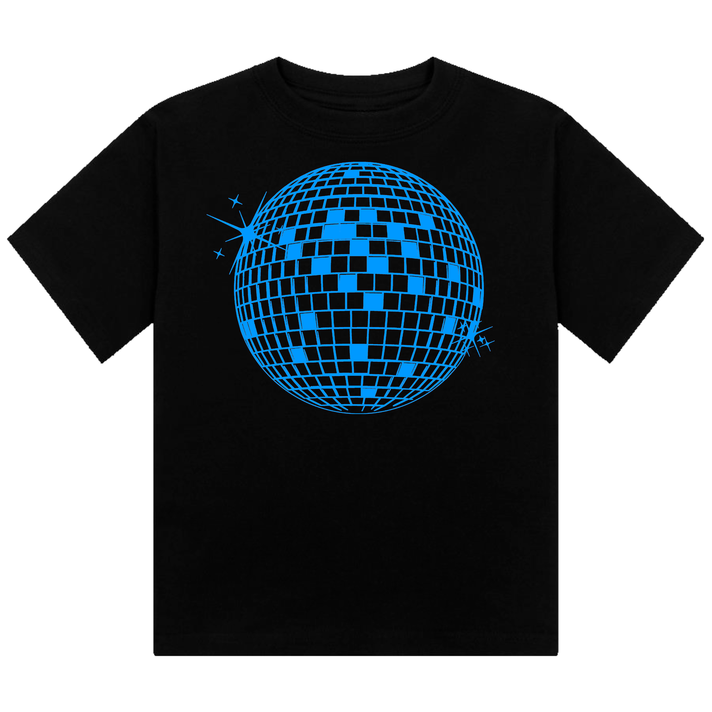 Discoball Neon UV Reactive Cropped Tshirt
