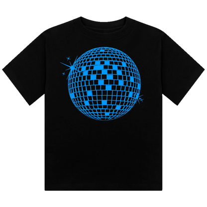 Discoball Neon UV Reactive Cropped Tshirt