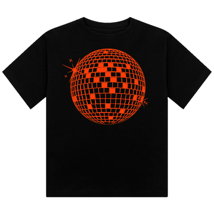 Discoball Neon UV Reactive Cropped Tshirt